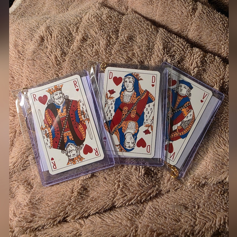 Louis Vuitton K,Q,J Of Hearts From The Jeu de Cartes Deck In Blue Monogram